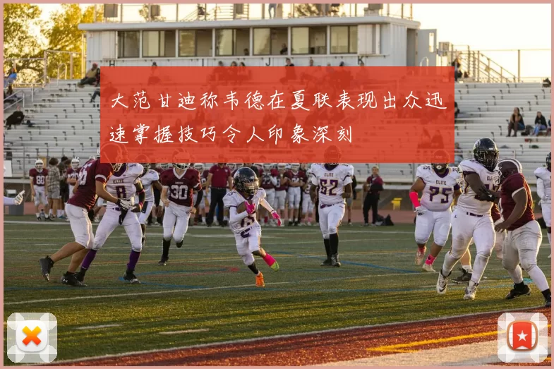 大范甘迪称韦德在夏联表现出众迅速掌握技巧令人印象深刻